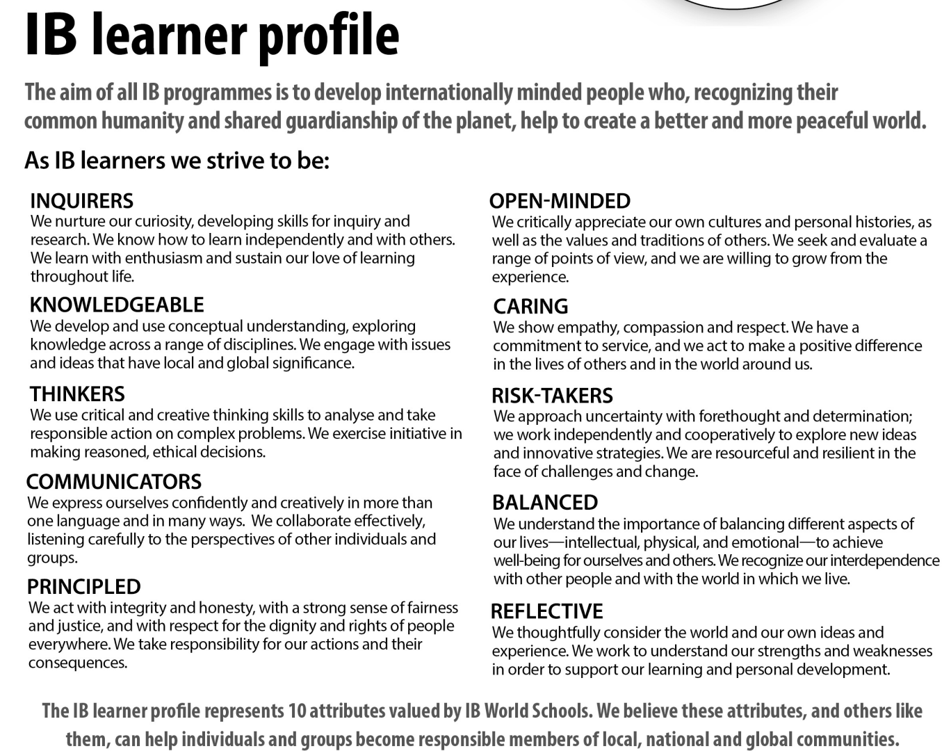 IB Profile